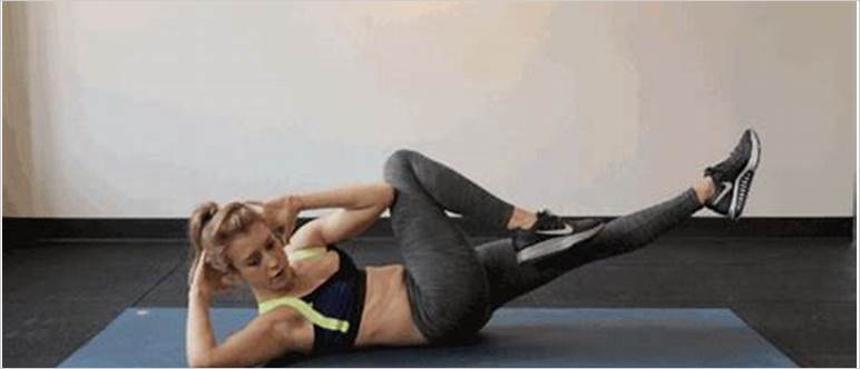 Bicycle crunches gif